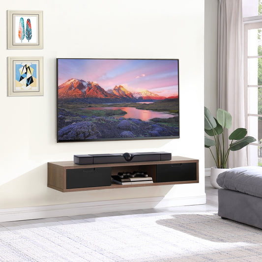 Criterion Air Wall Mount Entertainment Unit 1500mm Dark Oak