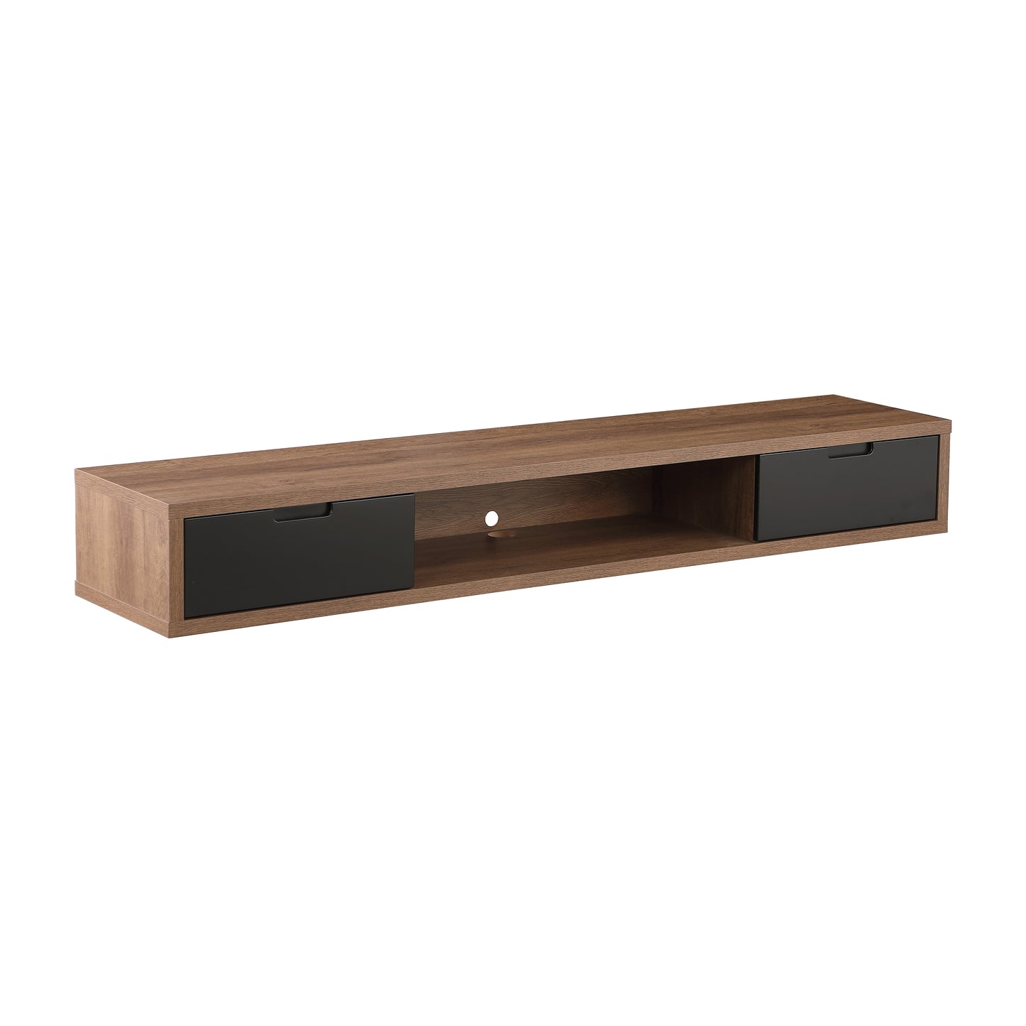 Criterion Air Wall Mount Entertainment Unit 1800mm Dark Oak