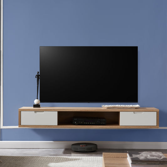 Criterion Air Wall Mount Entertainment Unit 1500mm Oak