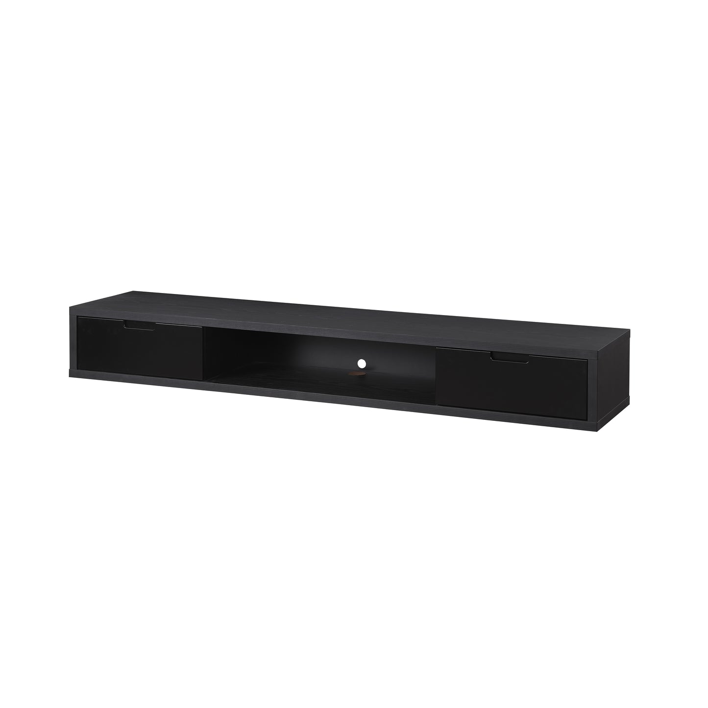 Criterion Air Wall Mount Entertainment Unit 1800mm Black Oak