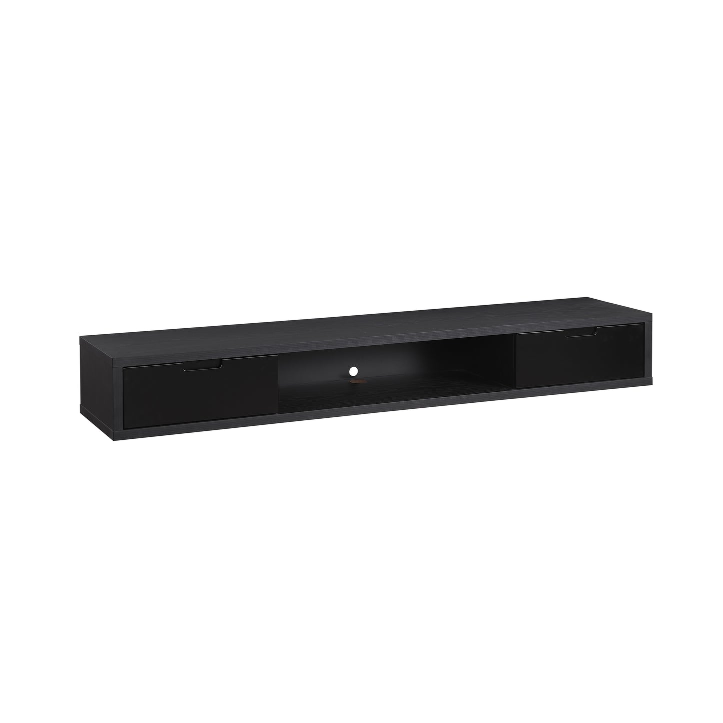 Criterion Air Wall Mount Entertainment Unit 1800mm Black Oak