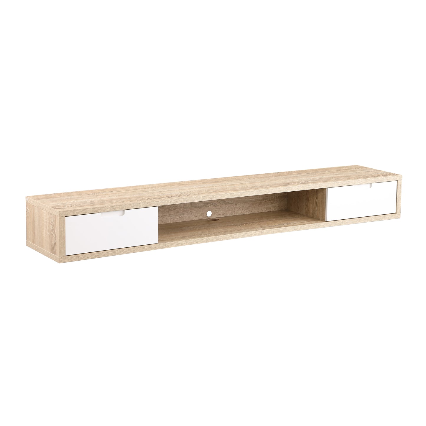 Criterion Air Wall Mount Entertainment Unit 2000mm Oak