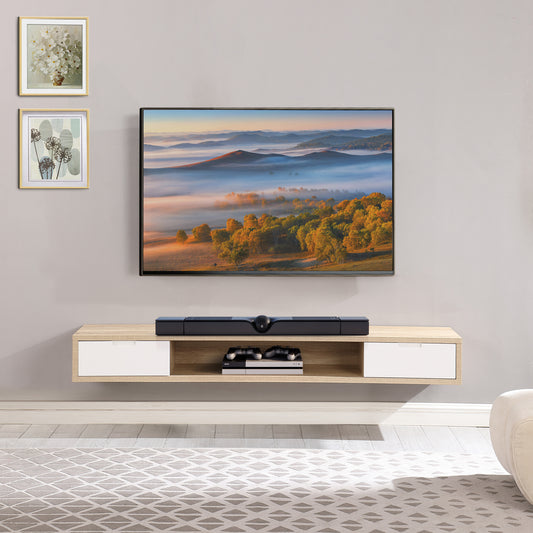 Criterion Air Wall Mount Entertainment Unit 2000mm Oak