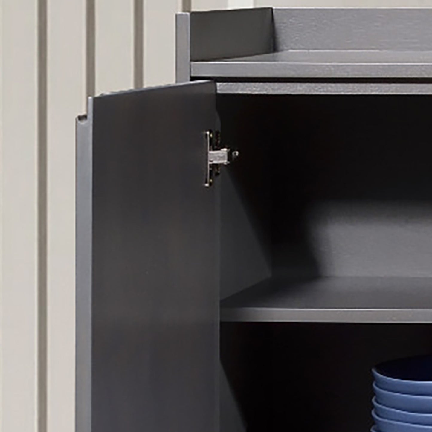 Criterion Bremer Buffet, Side Board 1600mm Semi-Assembled, KSK Grey Wood Veneer