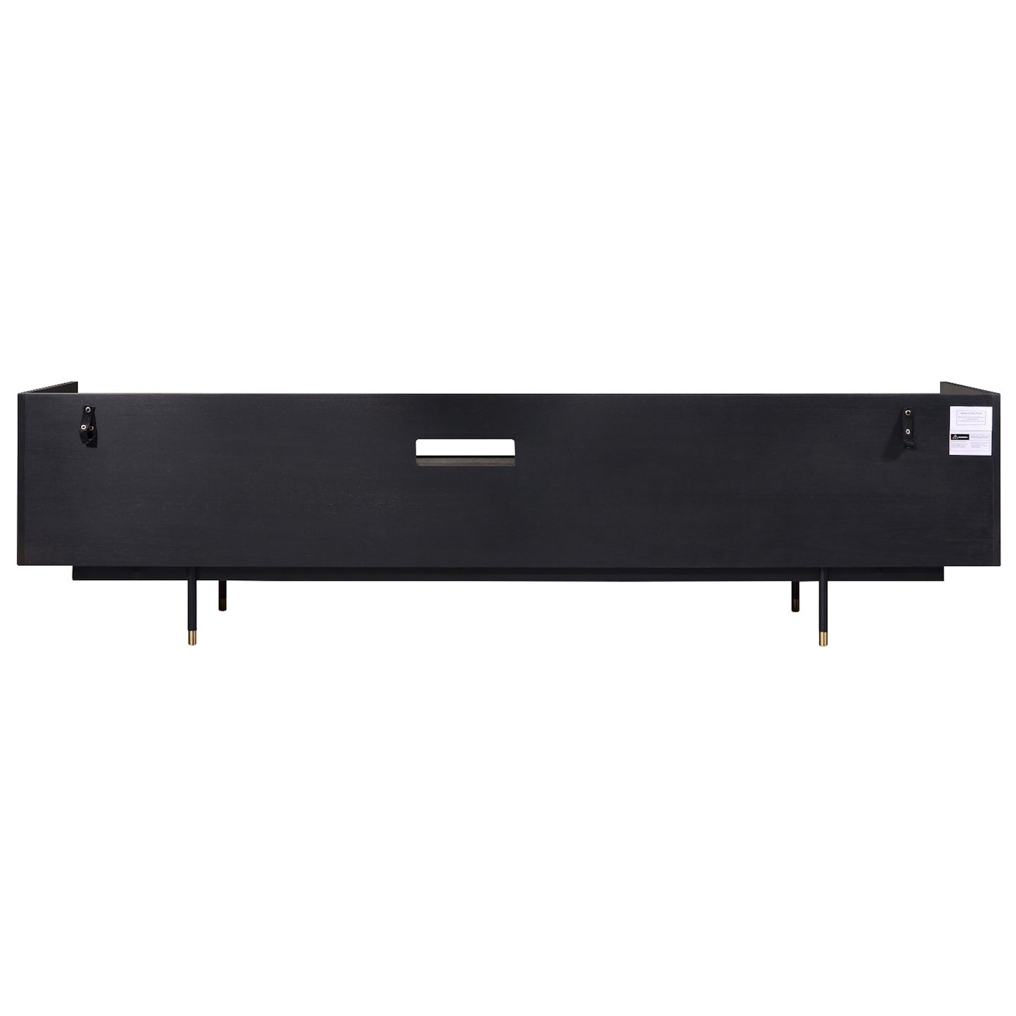Criterion Bremer Entertainment Unit, TV Cabinet 2000mm Semi-Assembled, KSK Grey Wood Veneer