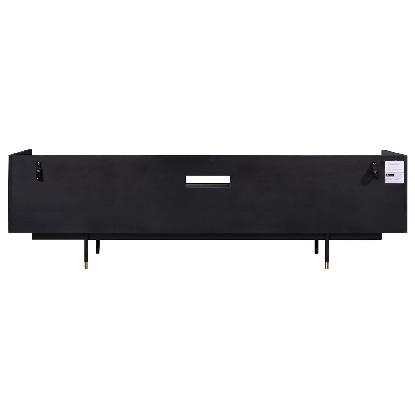 Criterion Bremer Entertainment Unit, TV Cabinet 1800mm Semi-Assembled, KSK Grey Wood Veneer