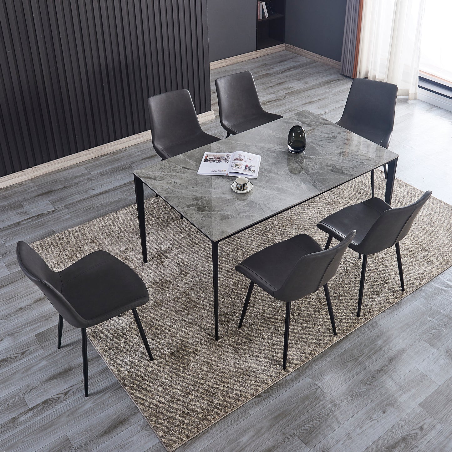 Criterion Cruz Dining Table 1500mm Mid Grey Sintered Stone