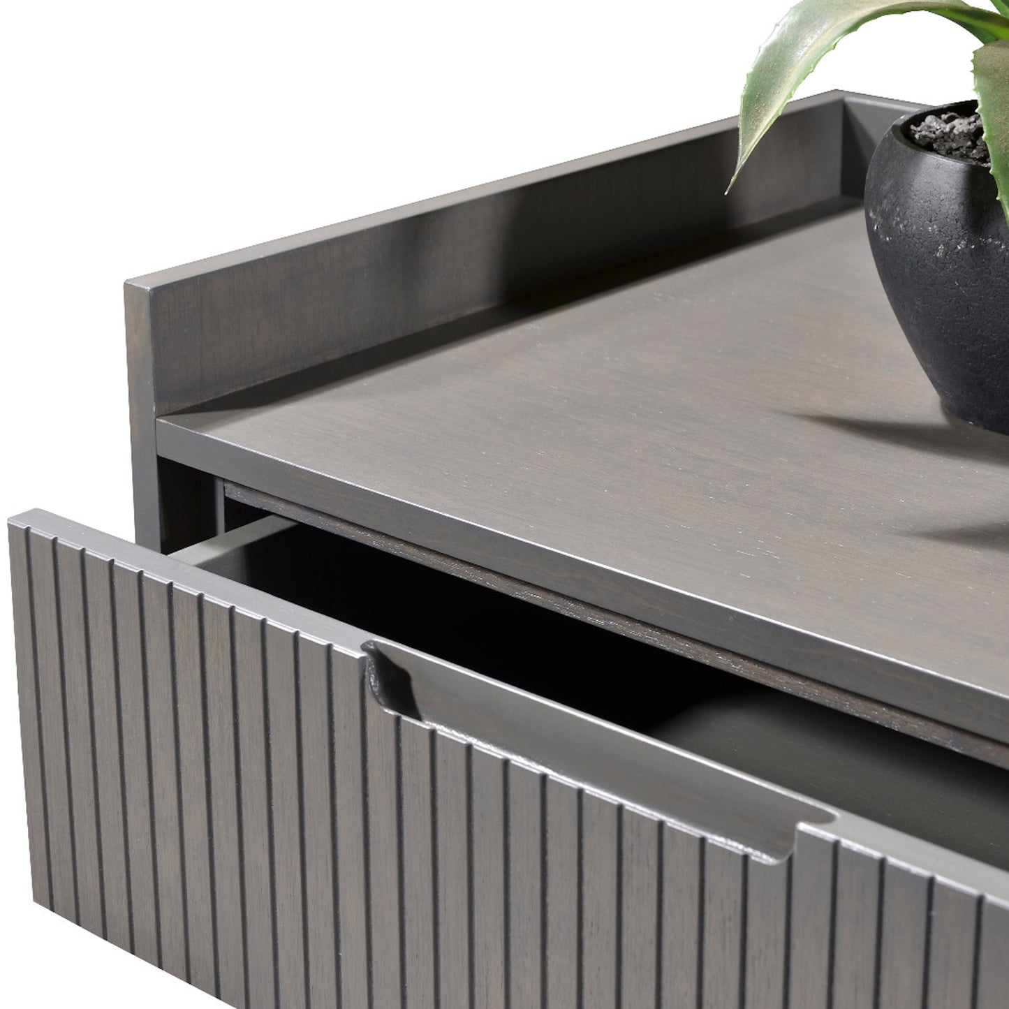 Criterion Bremer Coffee Table 1200mm Semi-Assembled, KSK Grey Wood Veneer