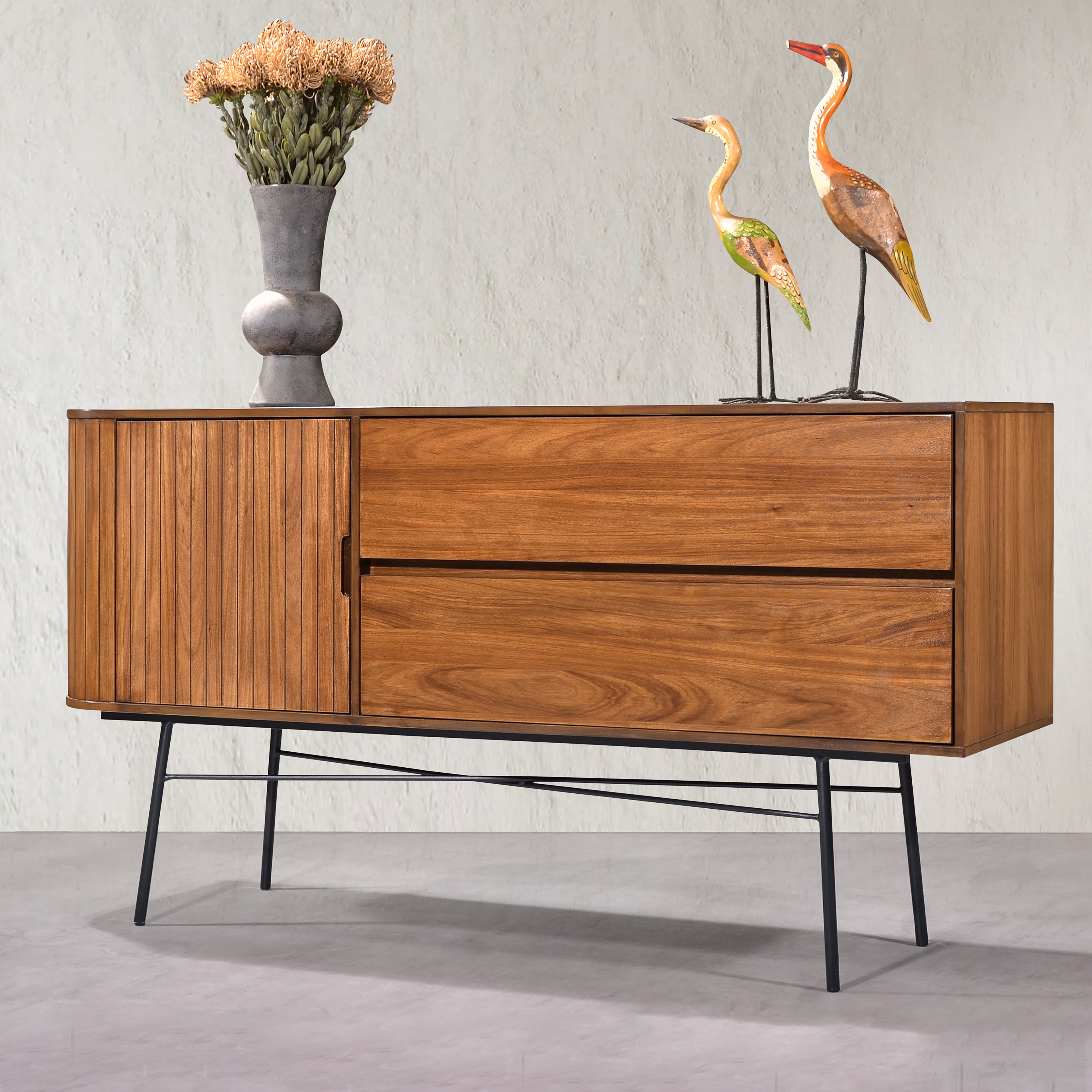 Criterion Albany Buffet, Side Board 1600mm Semi-Assembled, Powder Coat ...