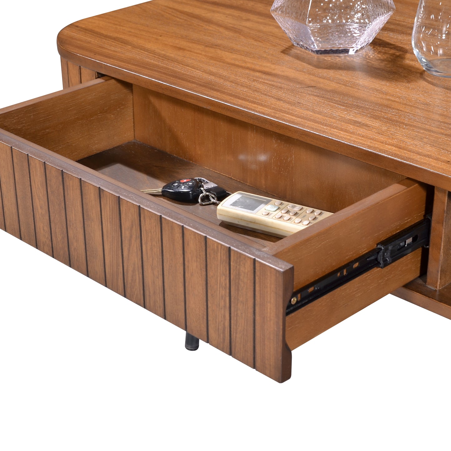 Criterion Albany Coffee Table 1200mm Semi-Assembled, Powder Coated Steel Legs Dark Ash
