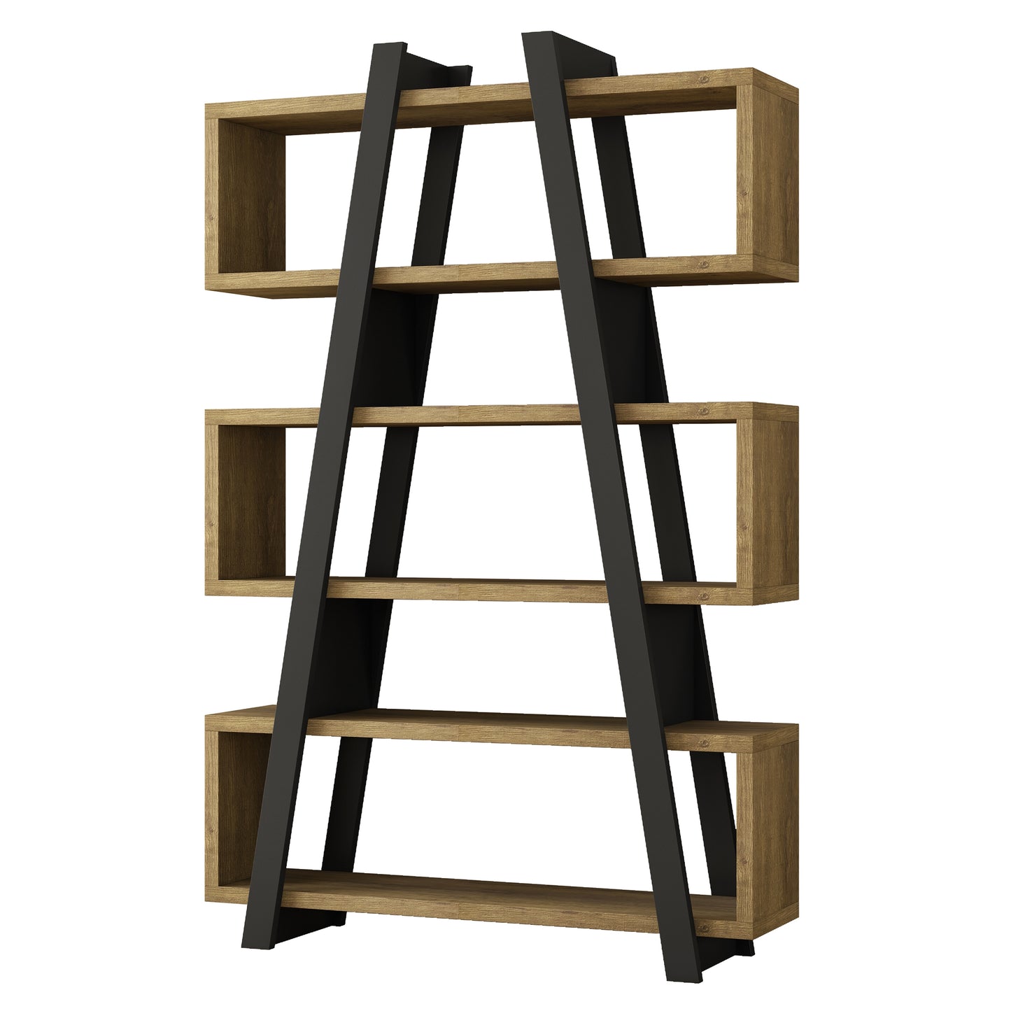 Criterion Banksia Bookcase 1800mm Dark Oak Black