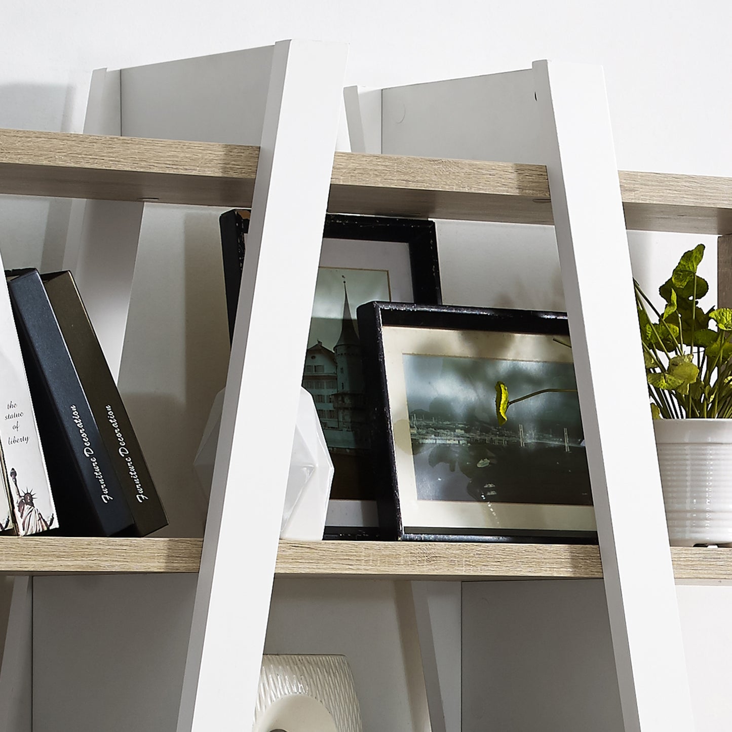 Criterion Banksia Bookcase 1800mm Oak White