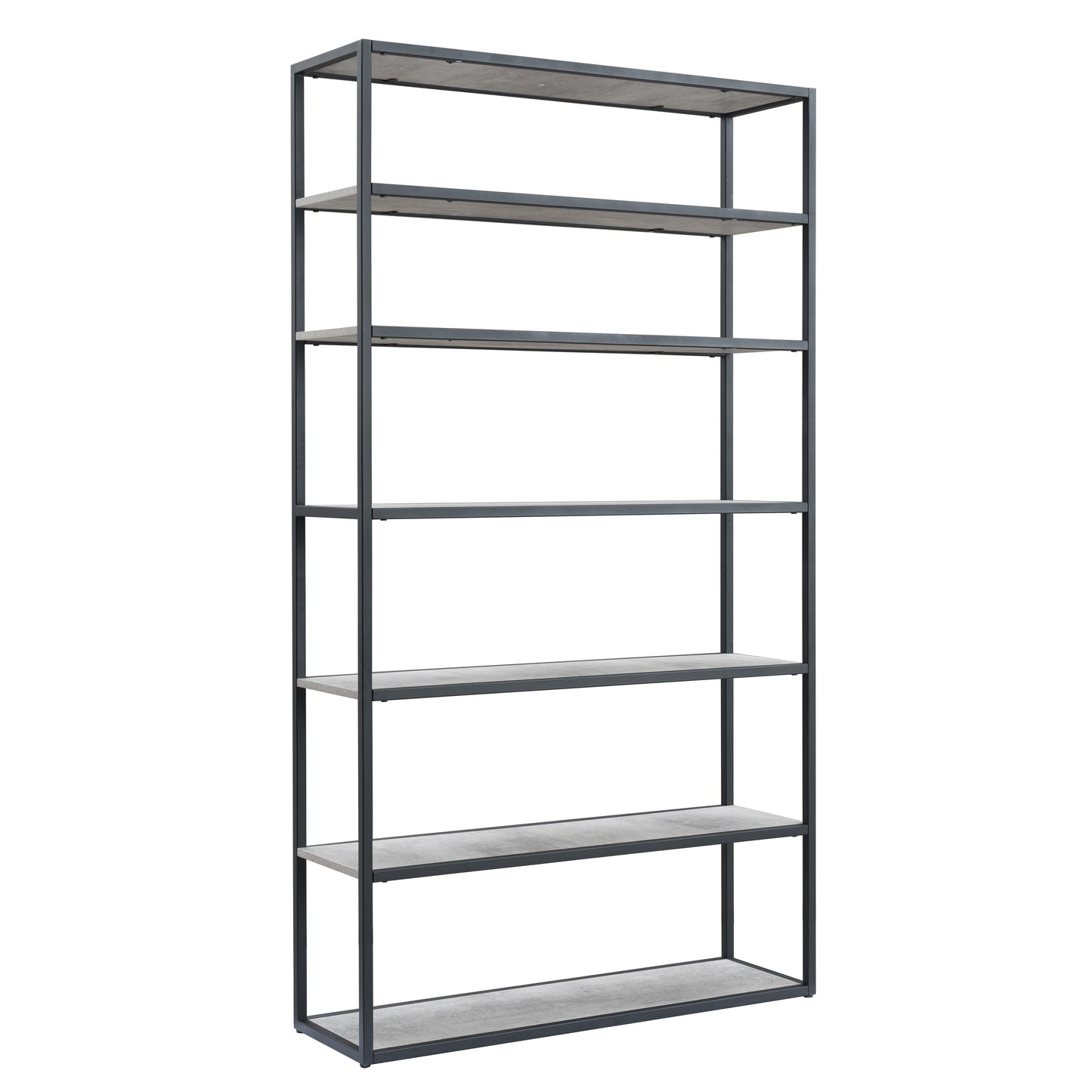 Criterion Chryzler Bookcase 1000mm Metal Frame Cement Look