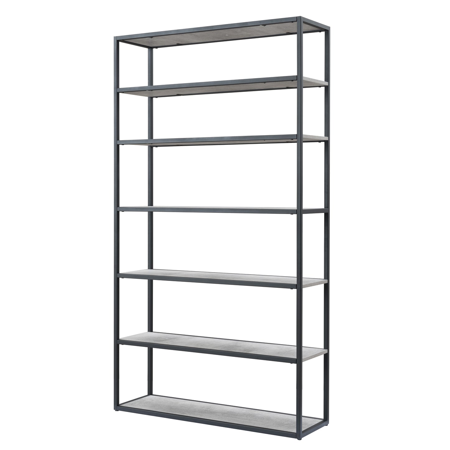 Criterion Chryzler Bookcase 1000mm Metal Frame Cement Look