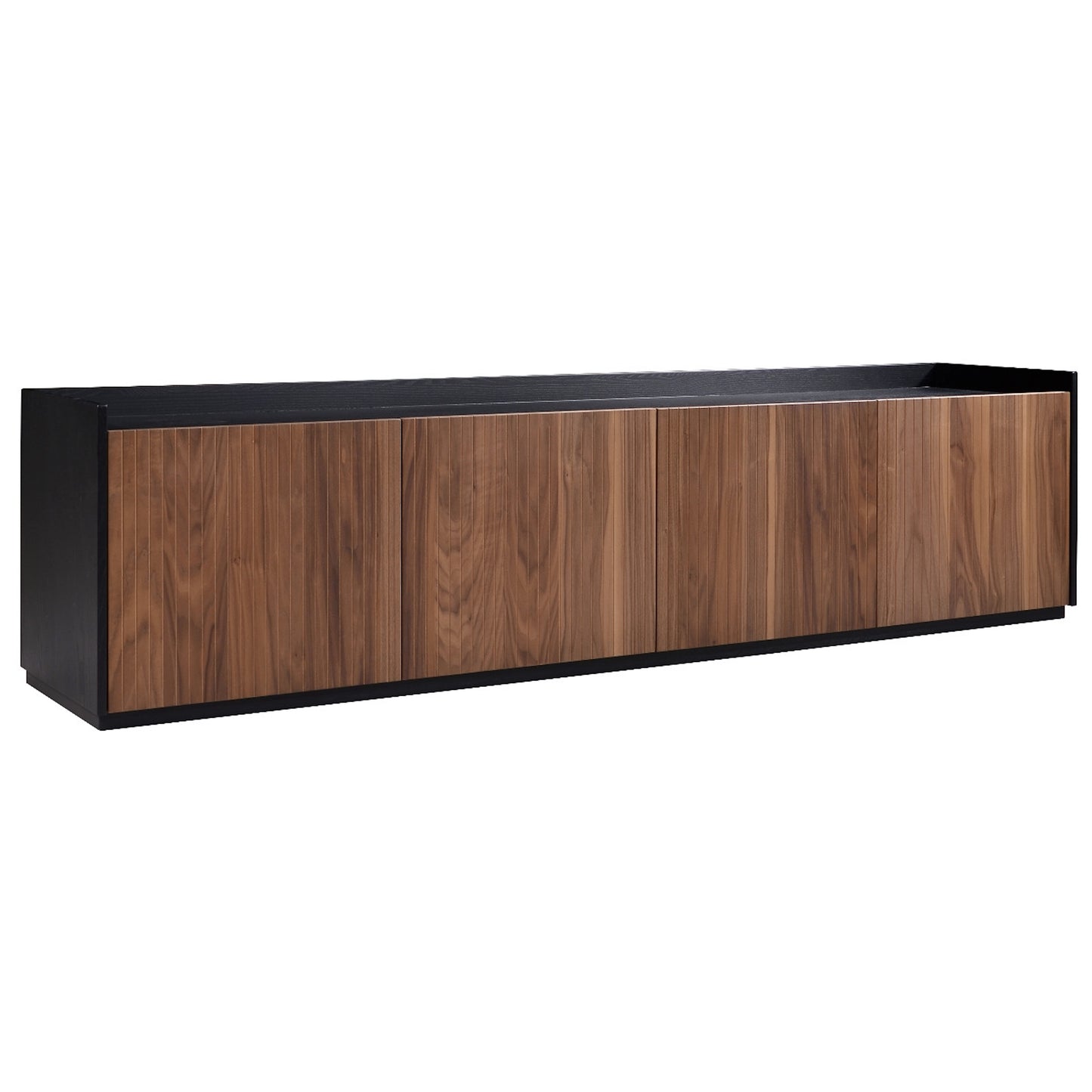 Criterion Coogee Entertainment Unit, TV Cabinet 2100mm Assembled Ash and Walnut Wood Veneer