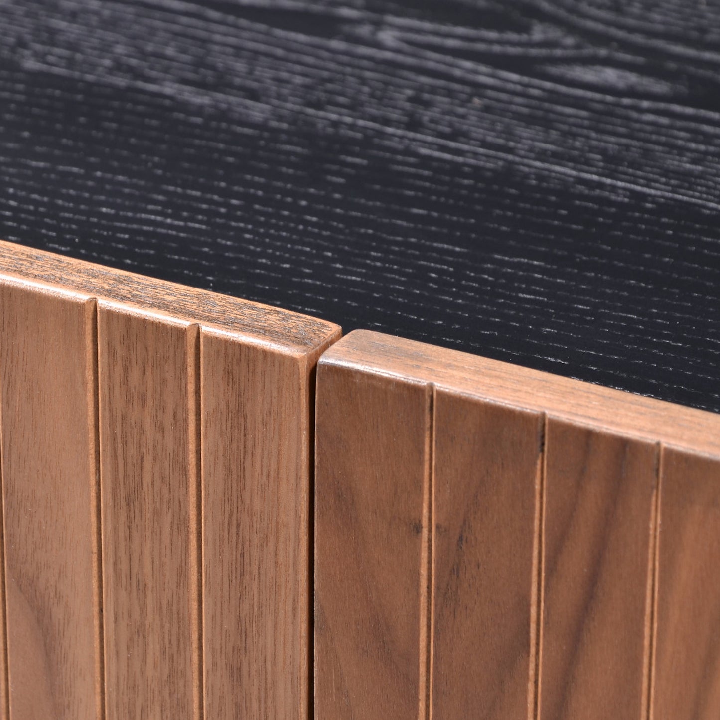 Criterion Coogee Entertainment Unit, TV Cabinet 2100mm Assembled Ash and Walnut Wood Veneer