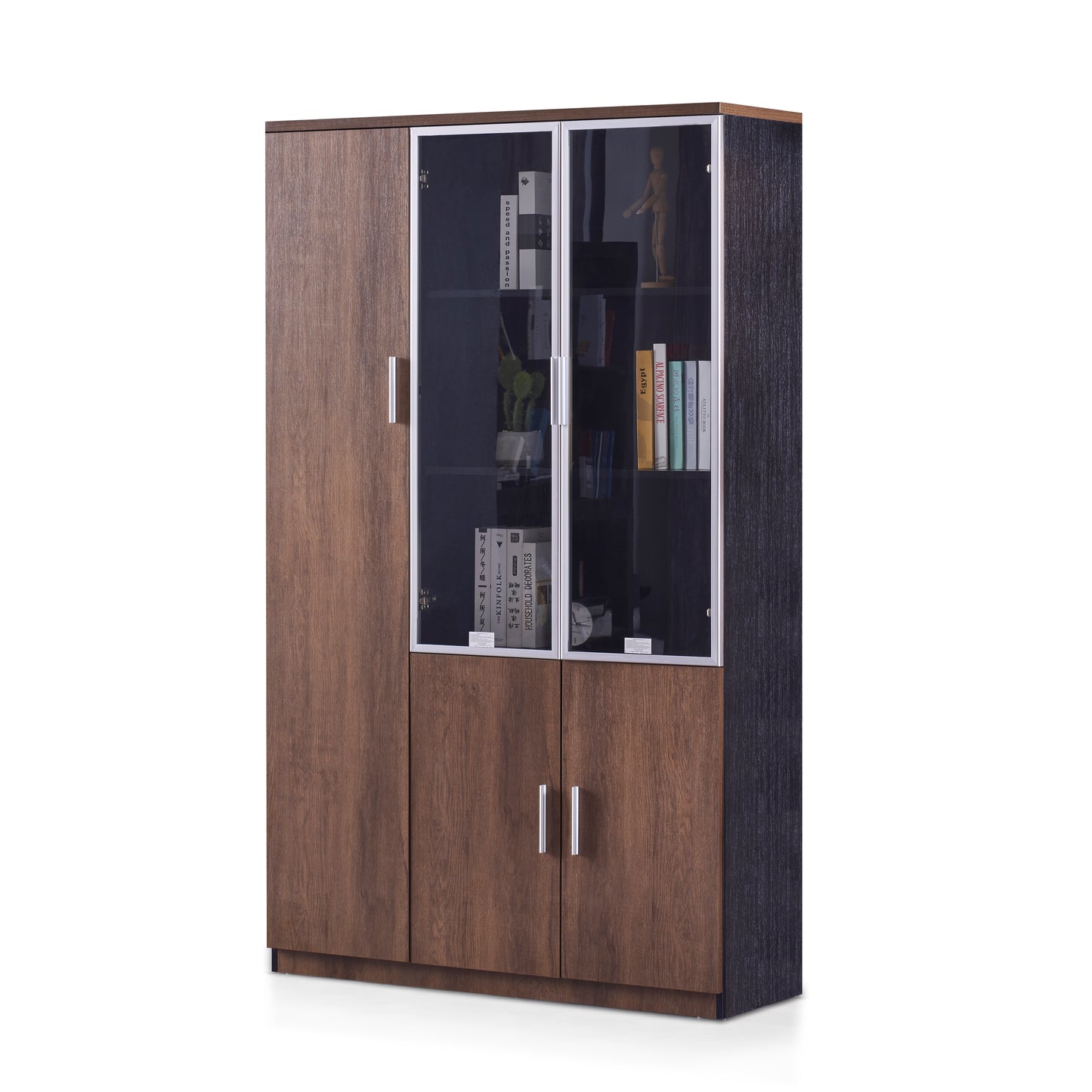 Criterion Mentor Executive Wall Unit 2000mm Dark Oak Black