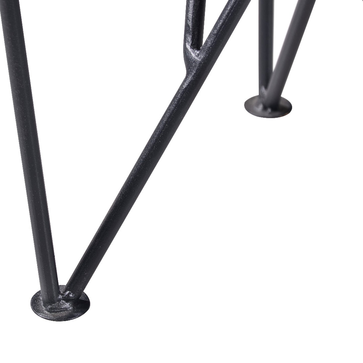Criterion Onslow Coffee Table 1200mm Semi-Assembled, Powder Coated Steel Legs Natural Walnut