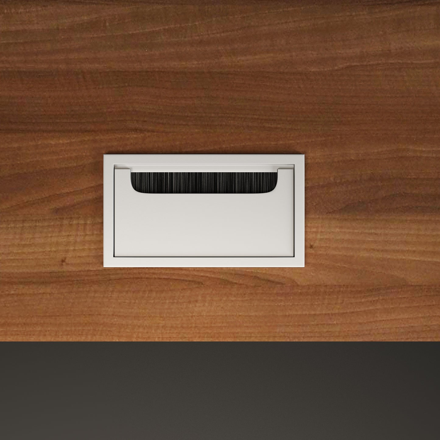 Criterion Sophie Desk 1600mm Walnut Grey Three Piece Pack