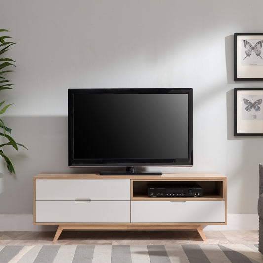 Criterion Tuscany Entertainment Unit 1500mm Oak White