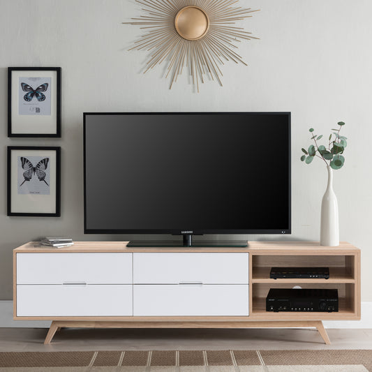 Criterion Tuscany Entertainment Unit 1800mm Oak White