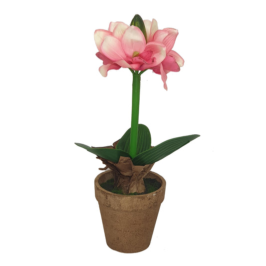 Criterion Artificial Potted Pink Flower 400mm
