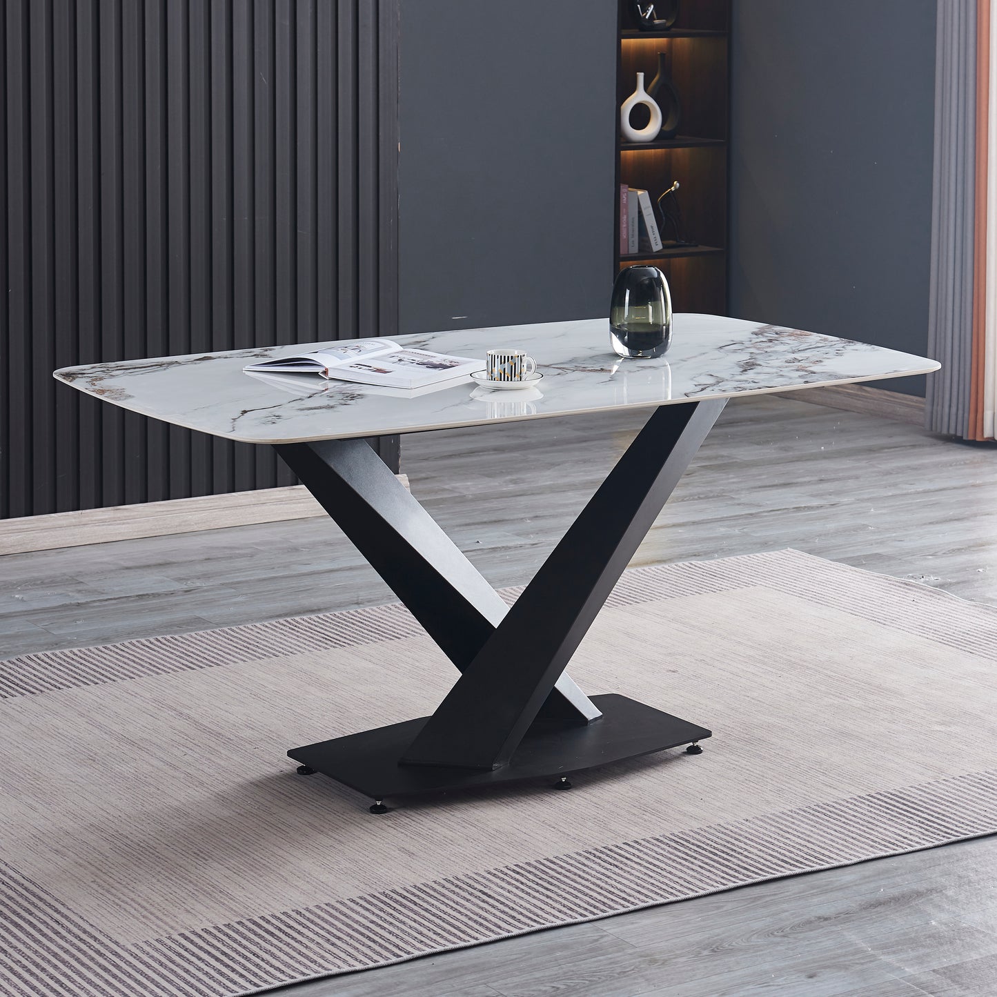 Criterion Element Dining Table 1600mm Brown Grey Sintered Stone