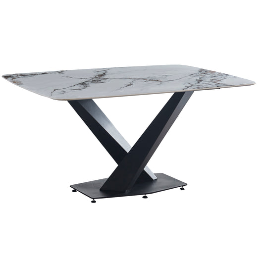 Criterion Element Dining Table 1600mm Brown Grey Sintered Stone