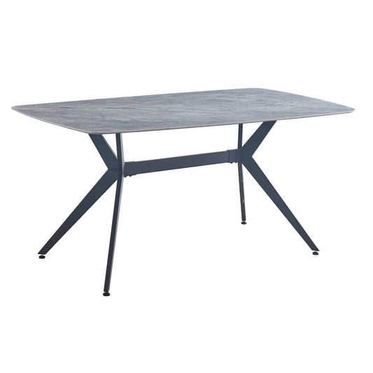 Criterion Phoenix Dining Table 1600mm Light Grey Sintered Stone