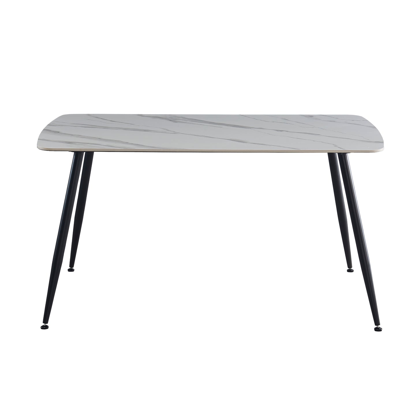 Criterion Tempo Dining Table 1500mm White Grey Sintered Stone