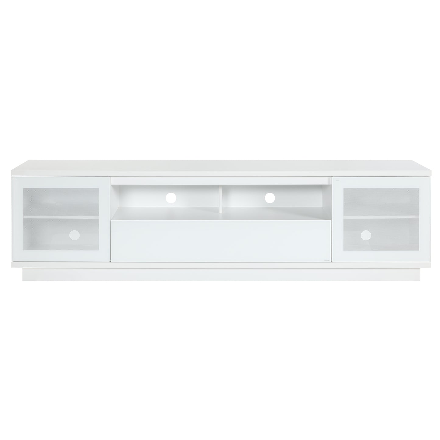 Criterion Zaire TV Cabinet, Entertainment Unit 2200mm Semi-Assembled White