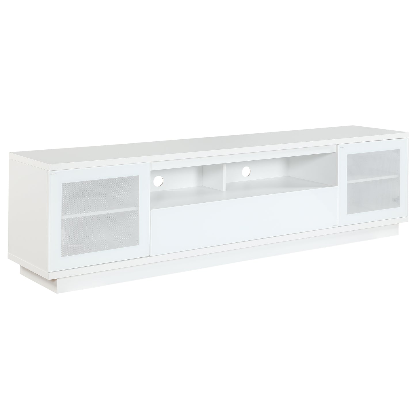 Criterion Zaire TV Cabinet, Entertainment Unit 2200mm Semi-Assembled White