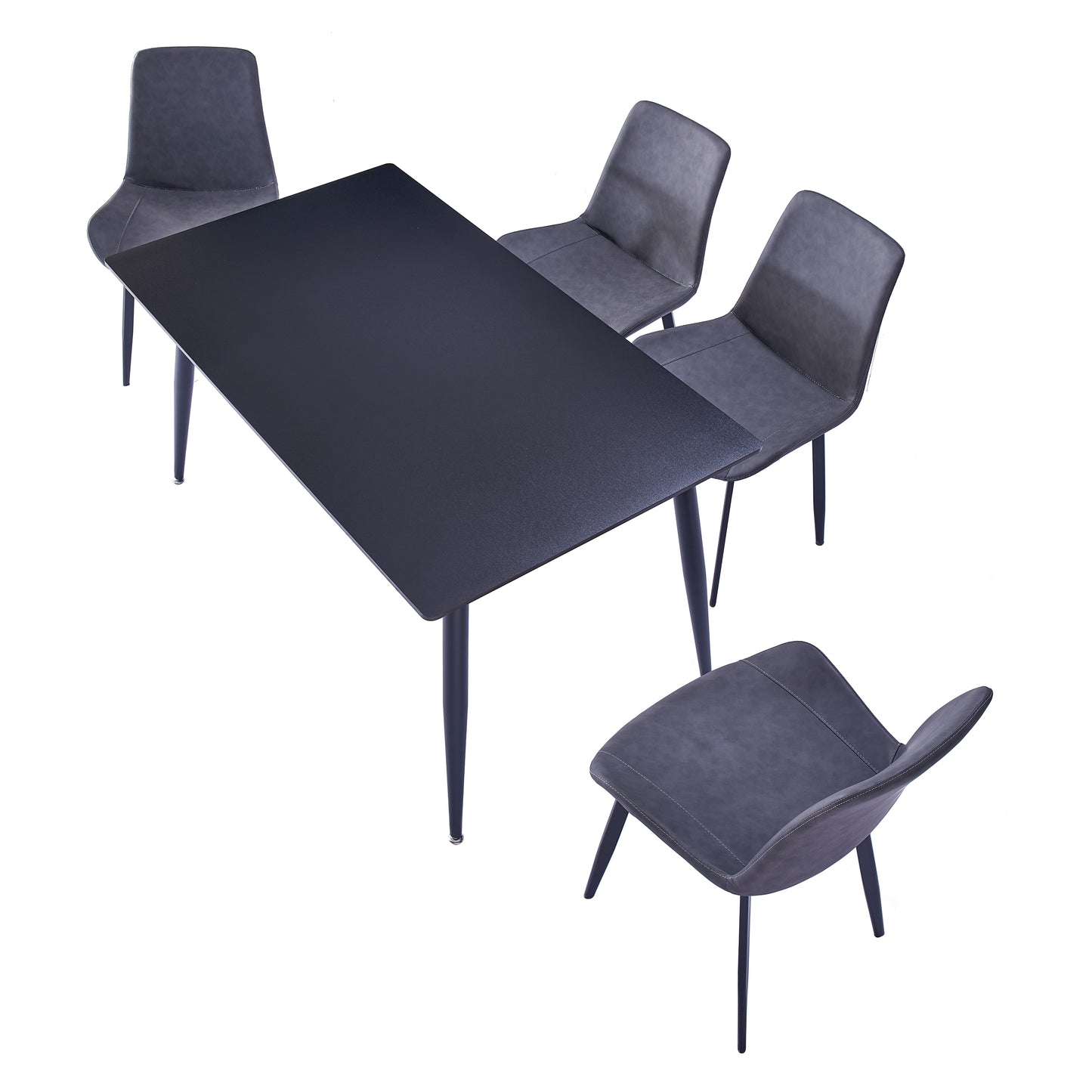 Criterion Mendy Dining Table 1400mm Black Sintered Stone