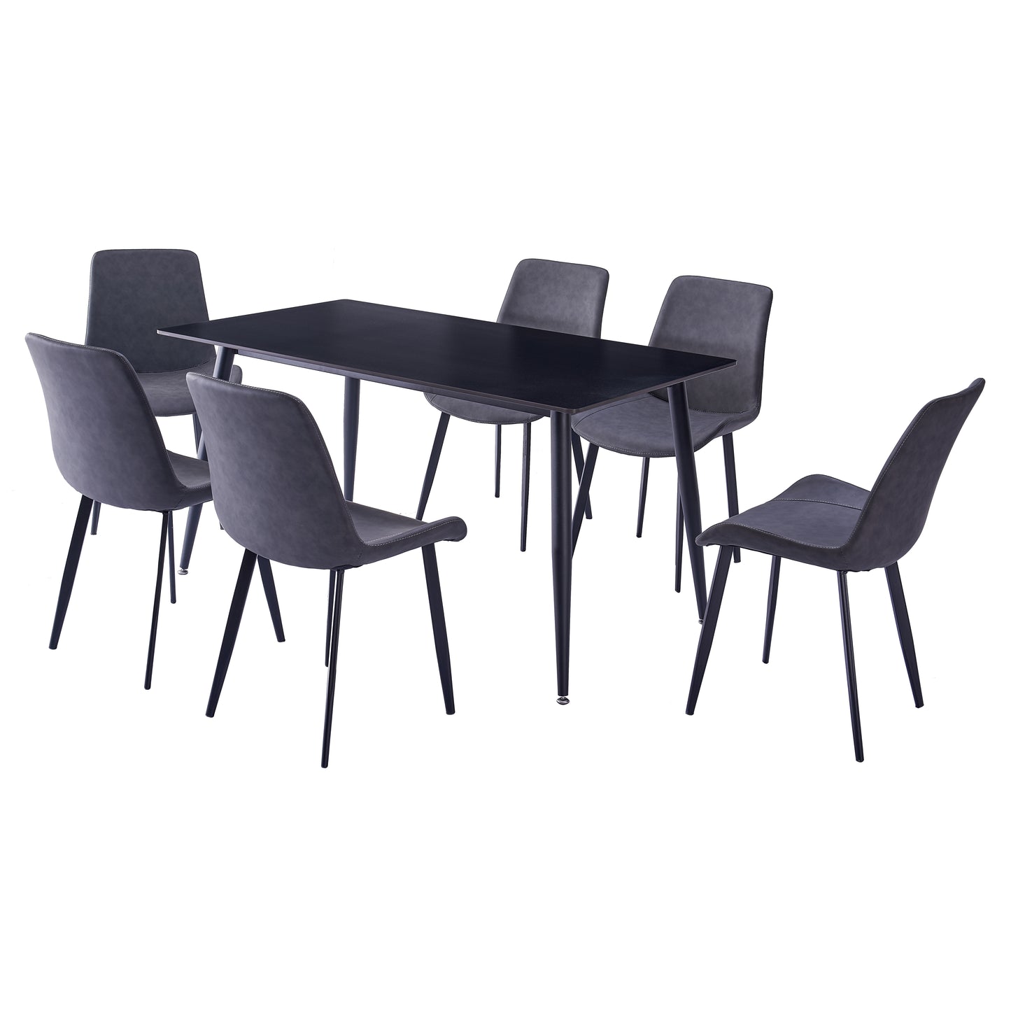 Criterion Mendy Dining Table 1400mm Black Sintered Stone