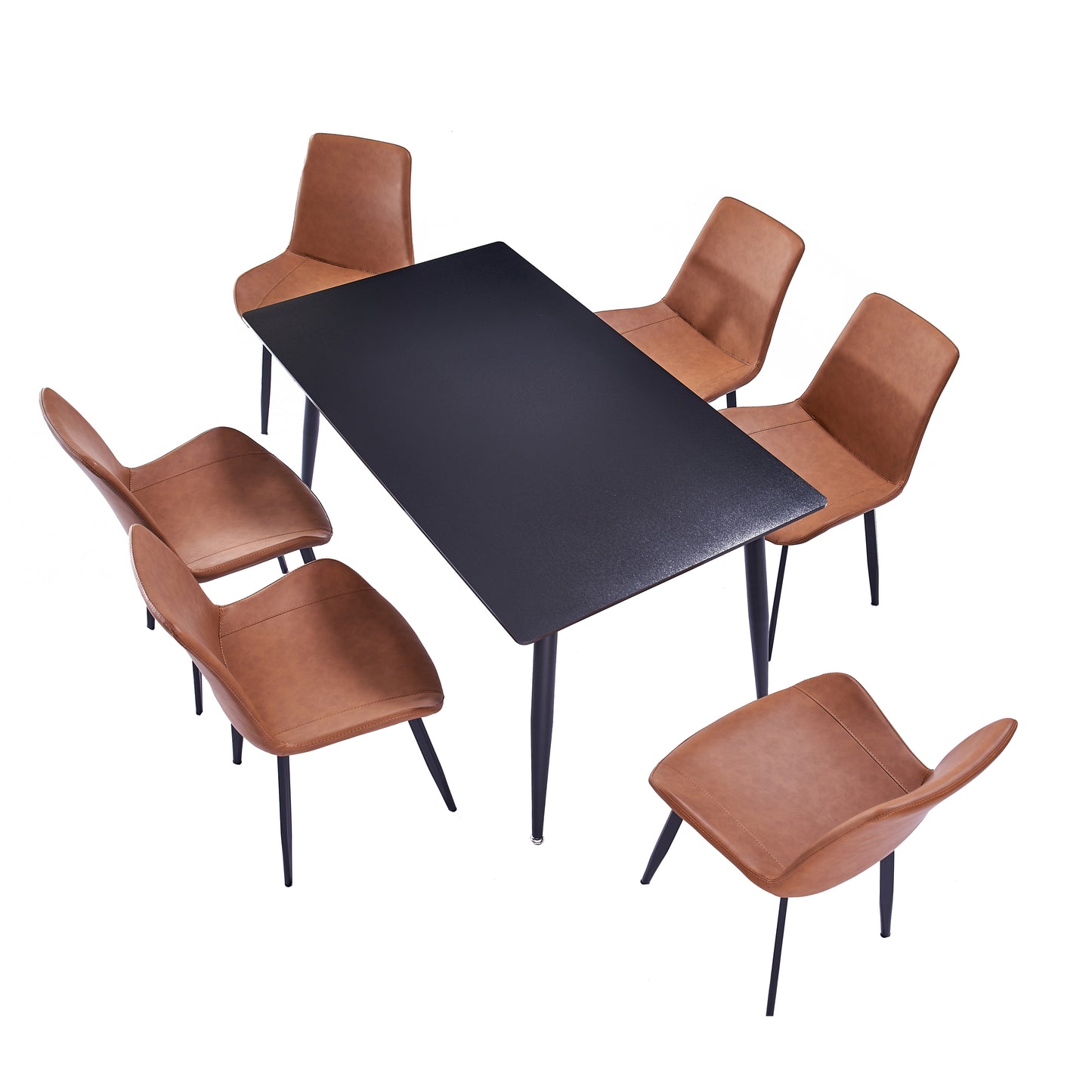 Criterion Mendy Dining Table 1400mm Black Sintered Stone