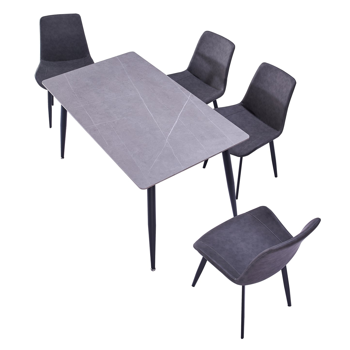 Criterion Mendy Dining Table 1400mm Grey Sintered Stone