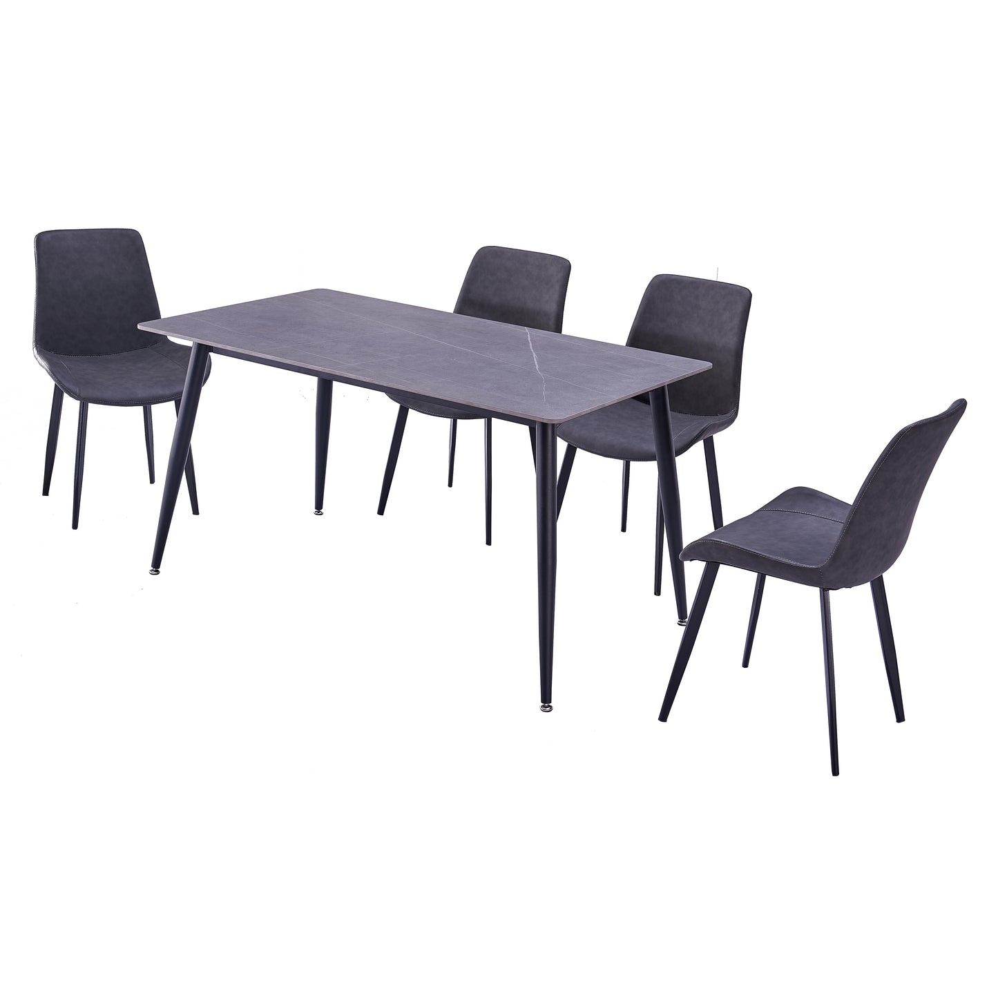 Criterion Mendy Dining Table 1400mm Grey Sintered Stone