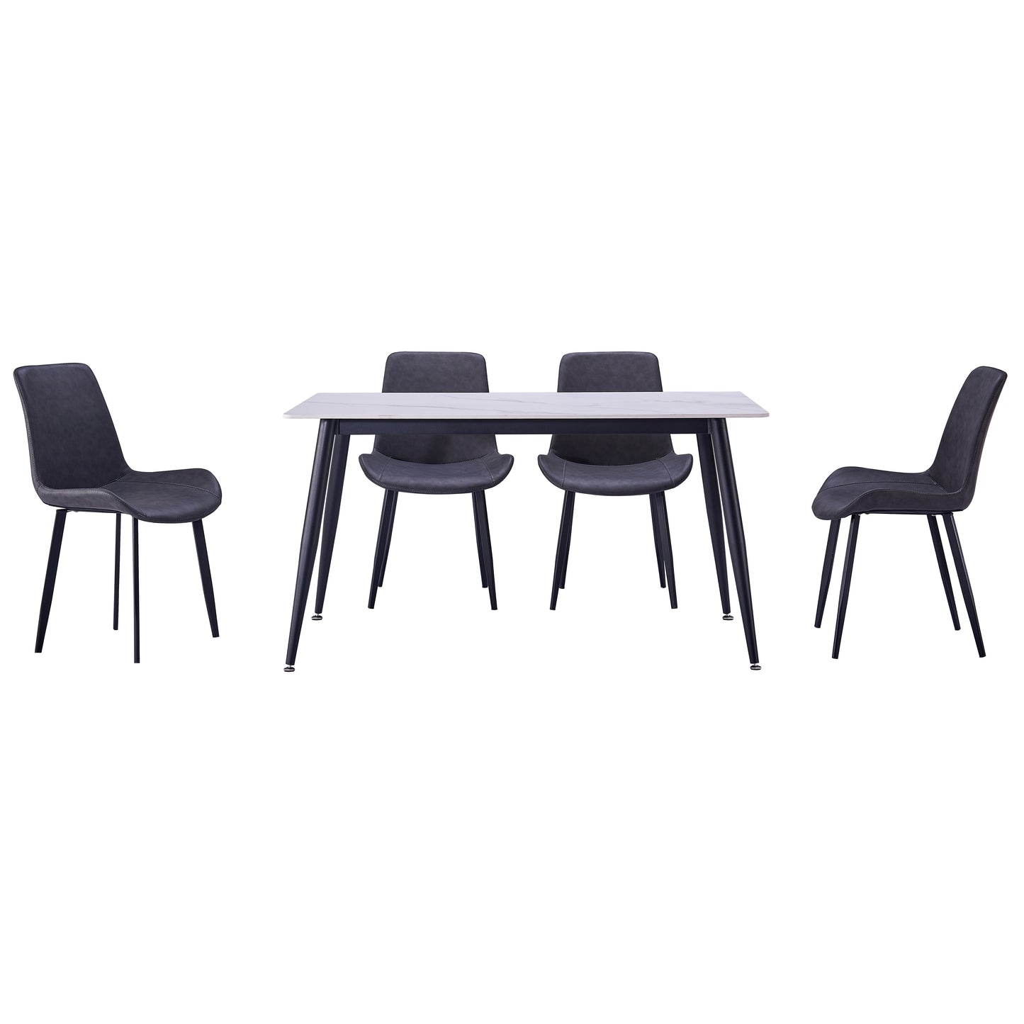 Criterion Mendy Dining Table 1400mm White Sintered Stone