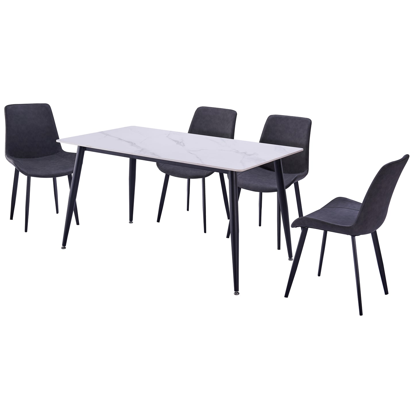 Criterion Mendy Dining Table 1400mm White Sintered Stone