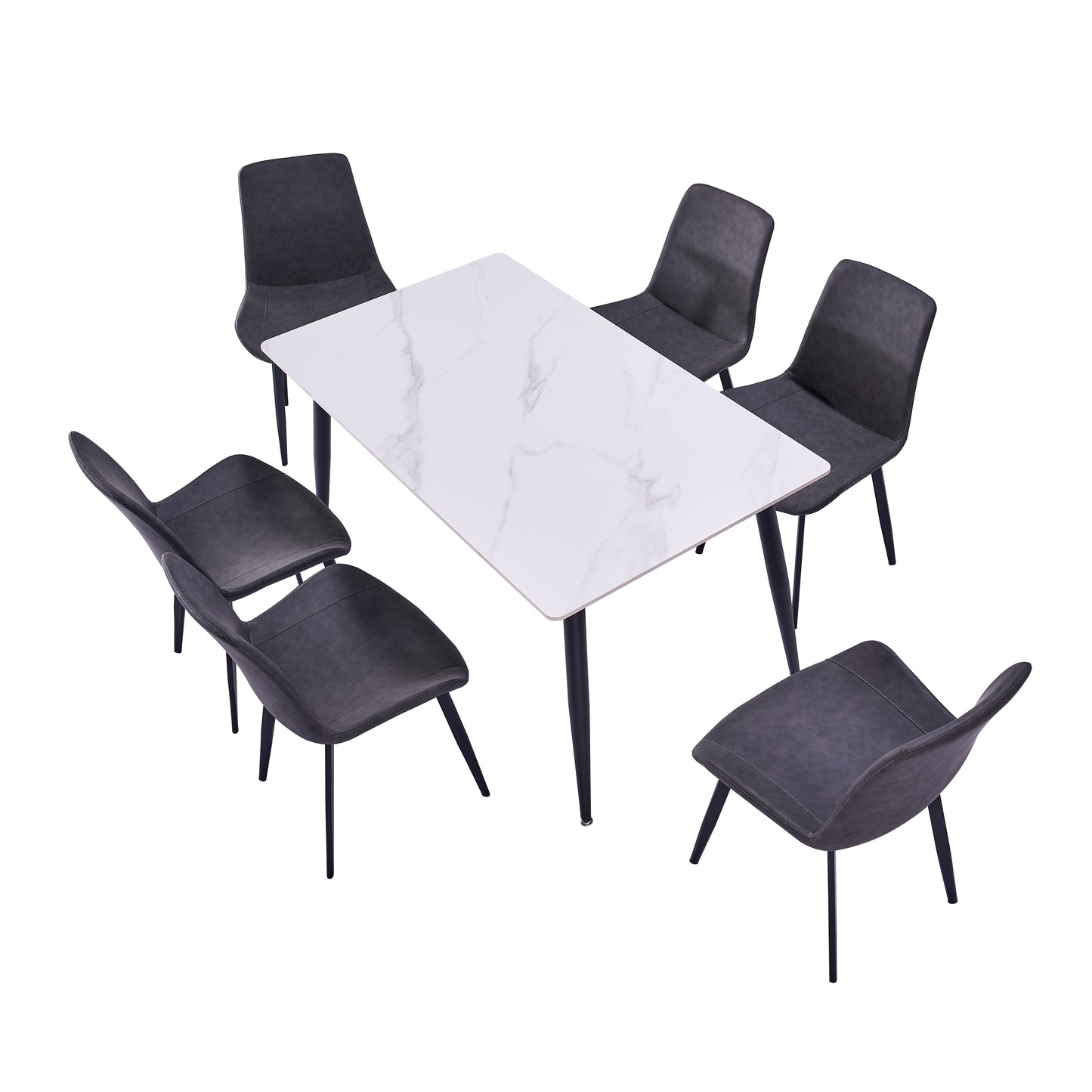 Criterion Mendy Dining Table 1400mm White Sintered Stone