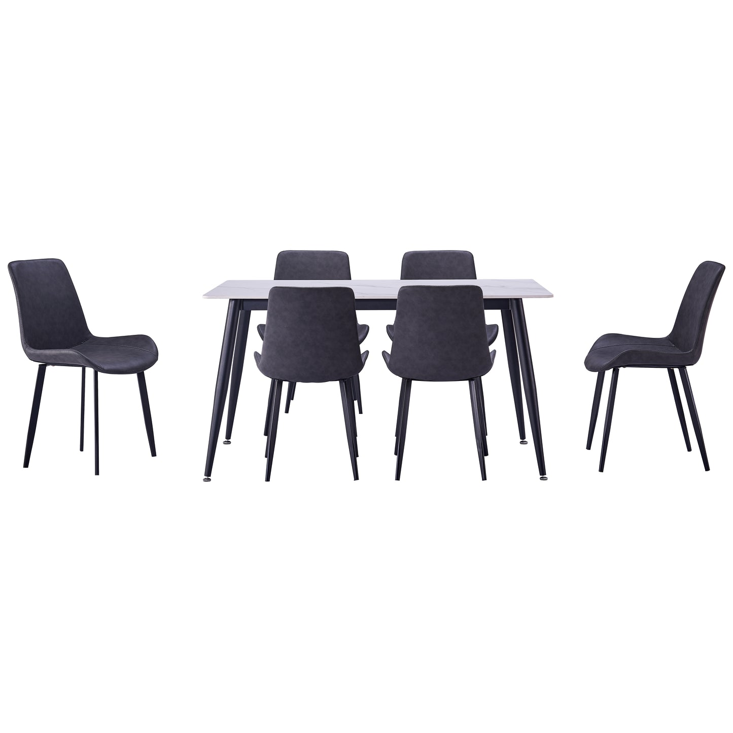 Criterion Mendy Dining Table 1400mm White Sintered Stone