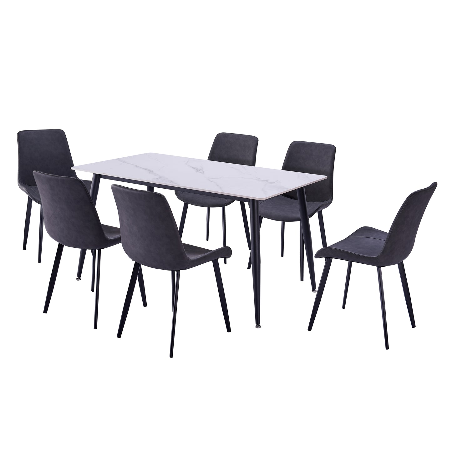 Criterion Mendy Dining Table 1400mm White Sintered Stone