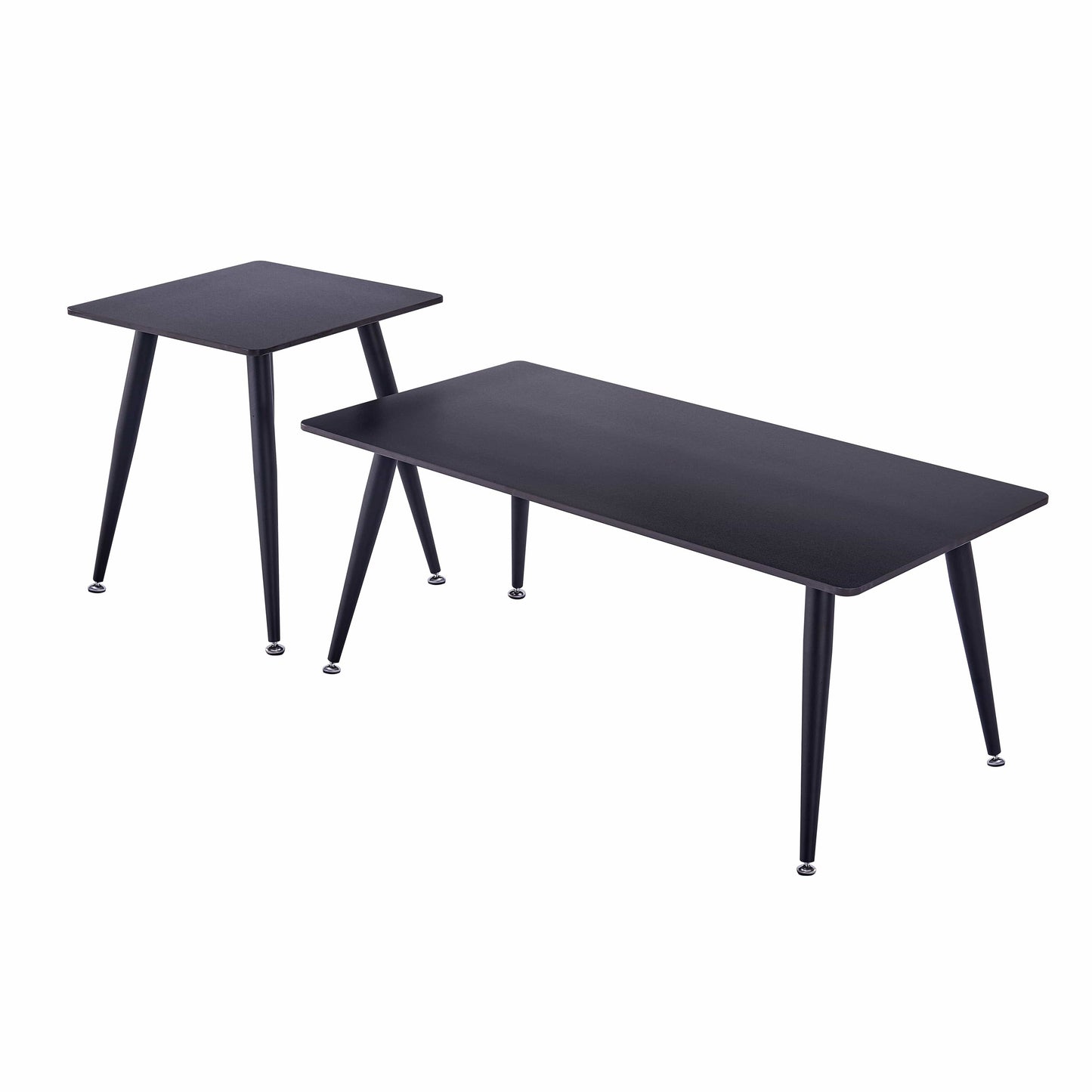 Mendy Black Sintered Stone End Table with Metal Legs by Criterion™ Furniture > Tables > Accent Tables > End Tables HLS