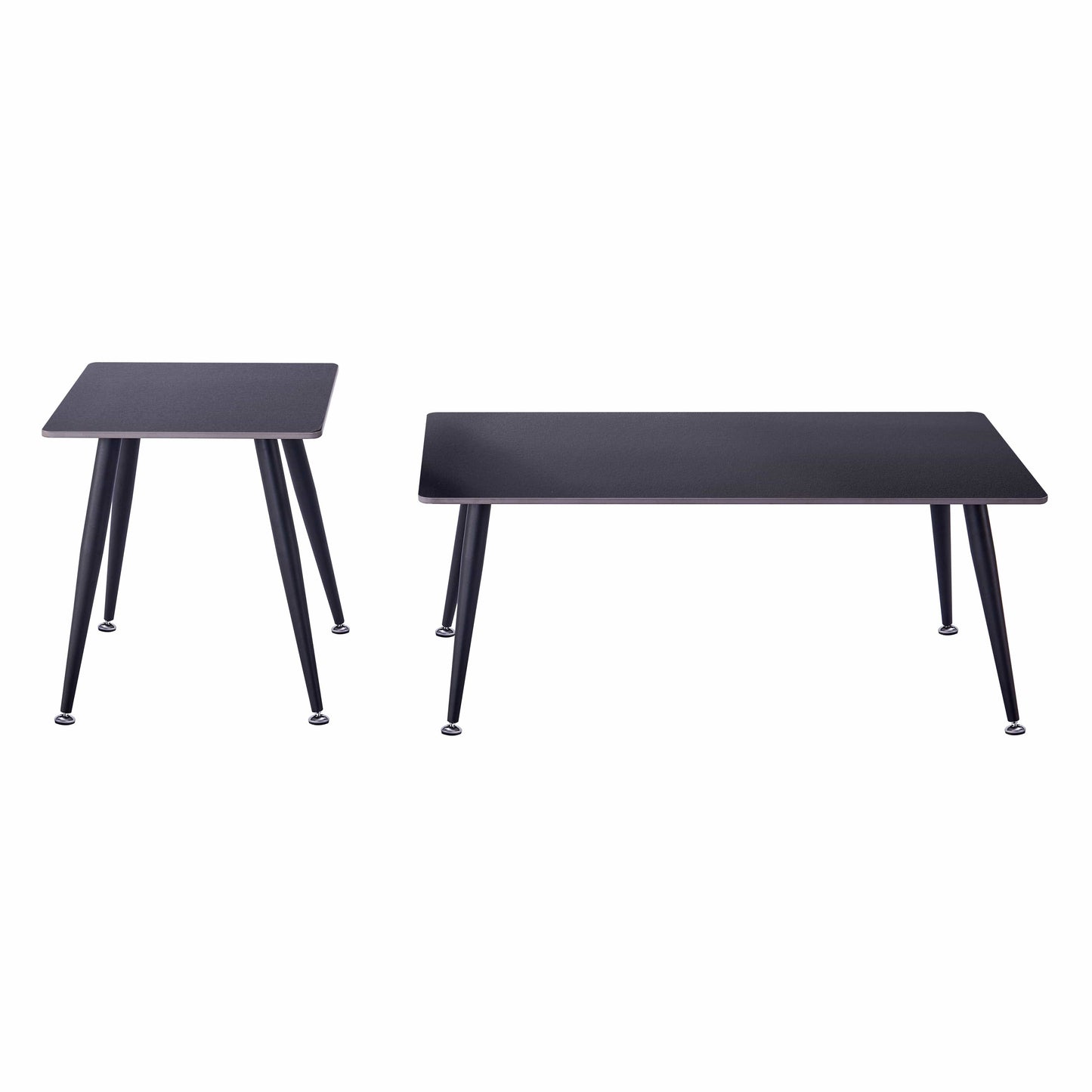 Mendy Black Sintered Stone End Table with Metal Legs by Criterion™ Furniture > Tables > Accent Tables > End Tables HLS