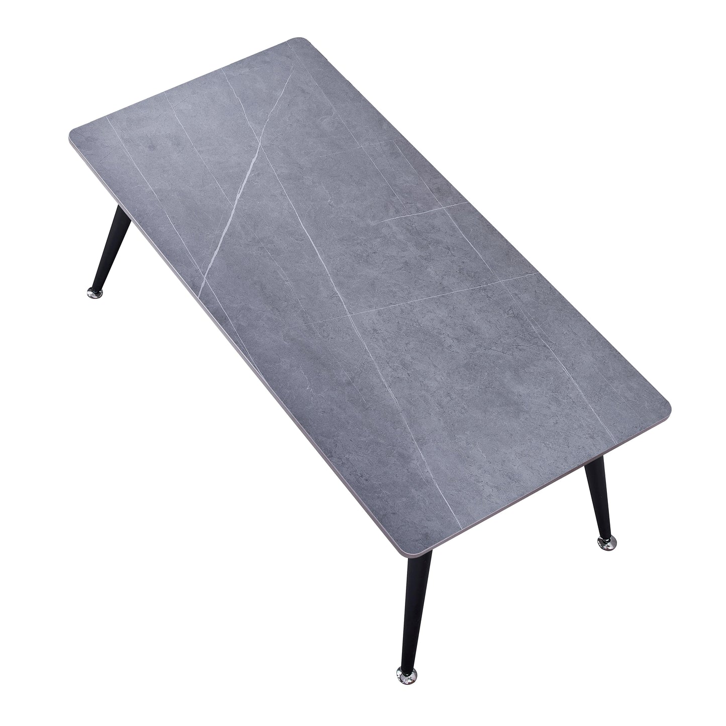 Mendy Grey Sintered Stone Coffee Table with Metal Legs by Criterion™ Furniture > Tables > Accent Tables > Coffee Tables HLS