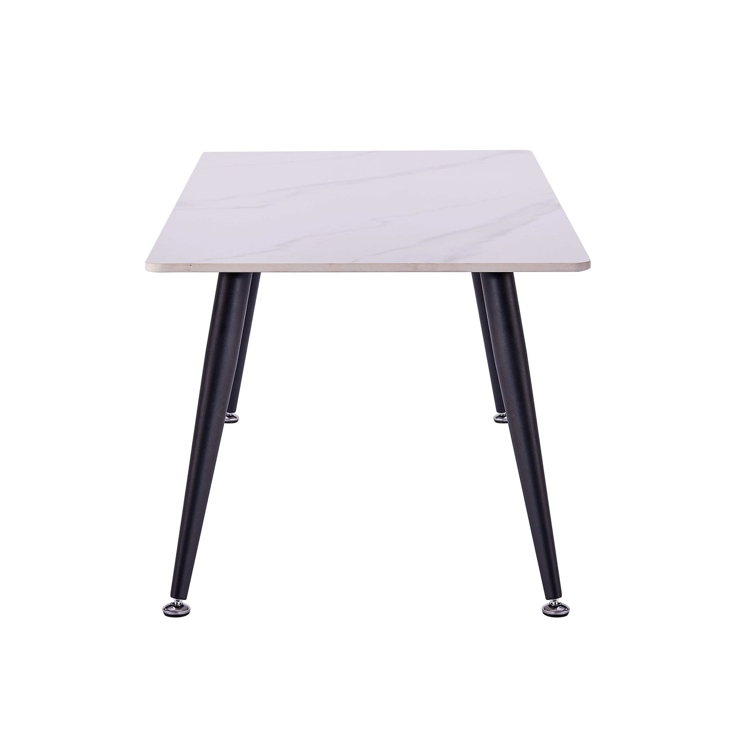 Mendy White Sintered Stone Coffee Table with Metal Legs by Criterion™ Furniture > Tables > Accent Tables > Coffee Tables HLS