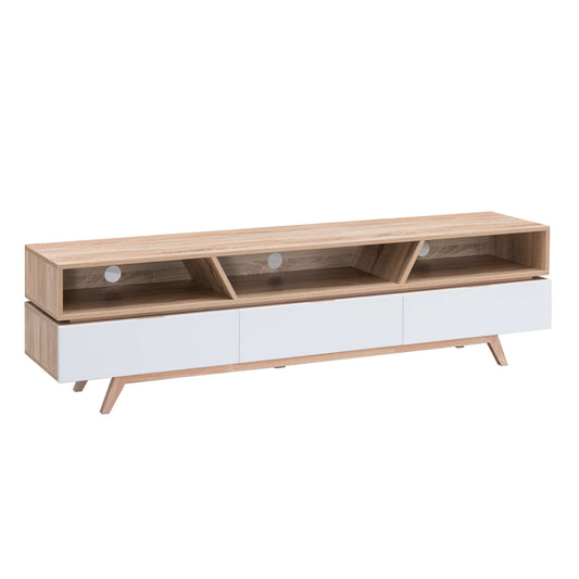 SILVERTON1800 TV Unit Oak by Criterion™ Furniture > Entertainment Centers & TV Stands HLS