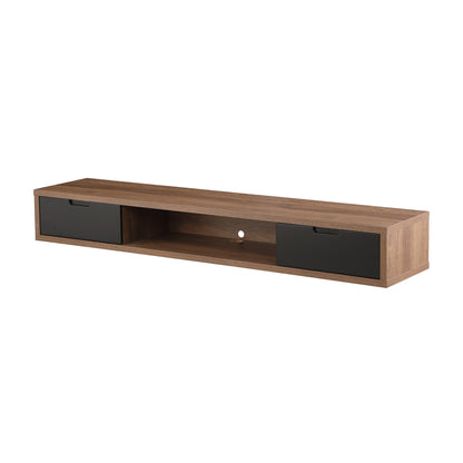 Criterion Air Wall Mount Entertainment Unit 1800mm Dark Oak