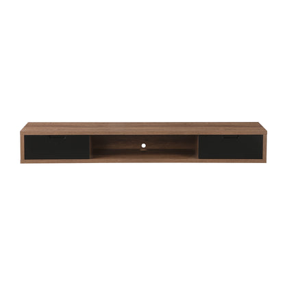 Criterion Air Wall Mount Entertainment Unit 1800mm Dark Oak
