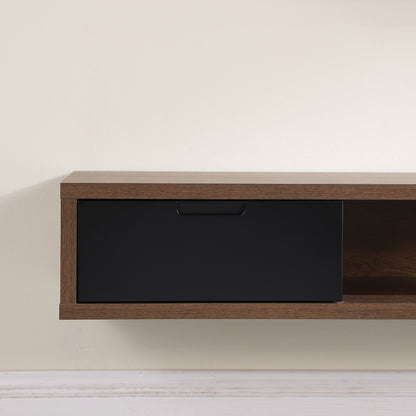 Criterion Air Wall Mount Entertainment Unit 1800mm Dark Oak
